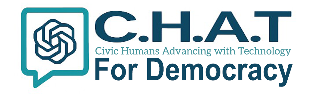 C.H.A.T. For Democracy Banner